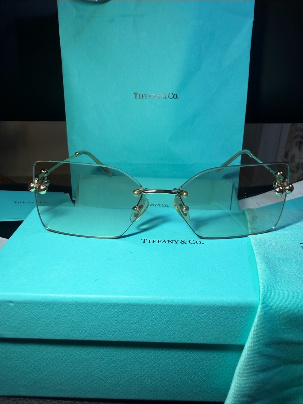 Tiffany & Co Sunglasses Women TF 3088 6178/11 59-14 140 1N Box Case Papers - Picture 15 of 16